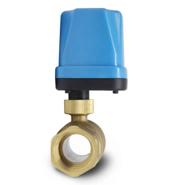 Miniature Electric actuator Two-way motorized Ball 3 way Valve with Three-wire Two-control for Air Conditioning Water Heating
