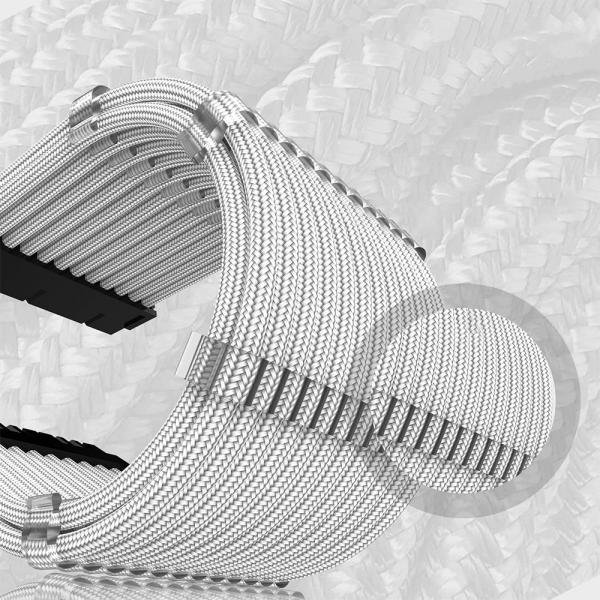 Cable Comb Kit 4*24pin motherboard 12*8Pin GPU 8*6pin CPI-E PC Power Supply Cable Comb Power Supply Extension Comb White