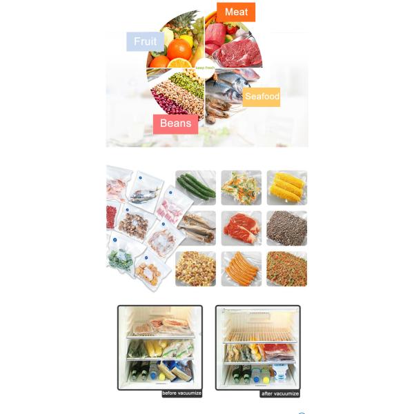 Laminated Food Vacuum Bags , Plastic Vacuum Food Storage Bags High Temperature