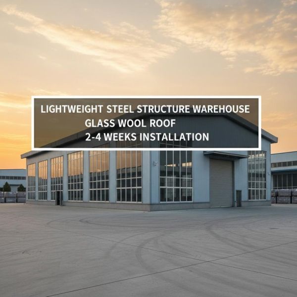 Wind Load 0.35 kN/m² Earthquake Resistance Grade 8 Galvanized Steel Structure Warehouse with Customized CAD Design
