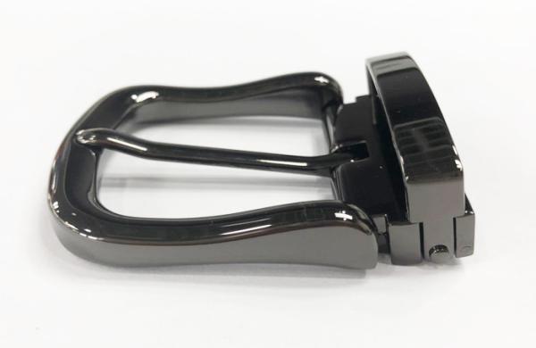 Gun Metal Nickel Free Clamp Belt Buckle 1 3/8 Inch ( 35 mm ) With Round Shape