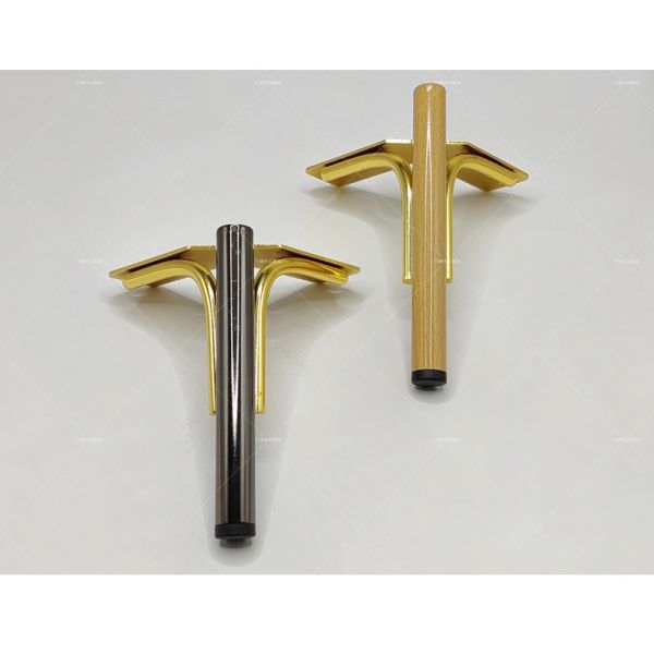 Multi-colored Metal Triangle Table Leg Furniture Modern Luxury Joaquin Chrome Base Cabinet Sofa Leg