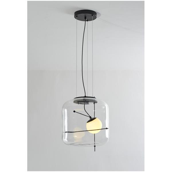 Postmodern Pendant Lamps glass ball lamp Restaurant coffee Bar Plot Pendant Light(WH-GP-132)