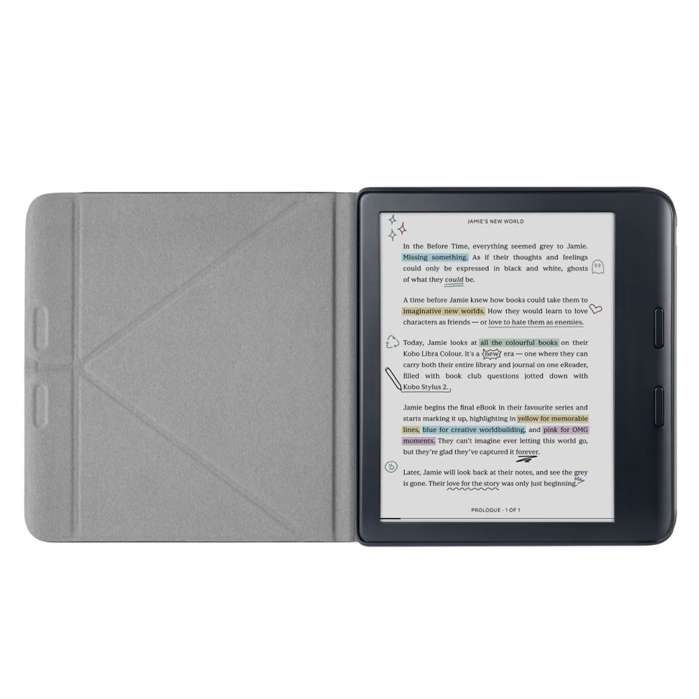 Foldable Leather Case for Kobo Libra Clara Colour Elipsa 2E 2 Hd Sage 7 Inch E Reader Ebook Tablet Ereader Pbk156 Laudtec