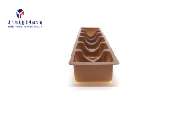 Vacuumformed PVC Tray With 6 Caves Plastic Retail Packaging Boxes Rectangle Shape