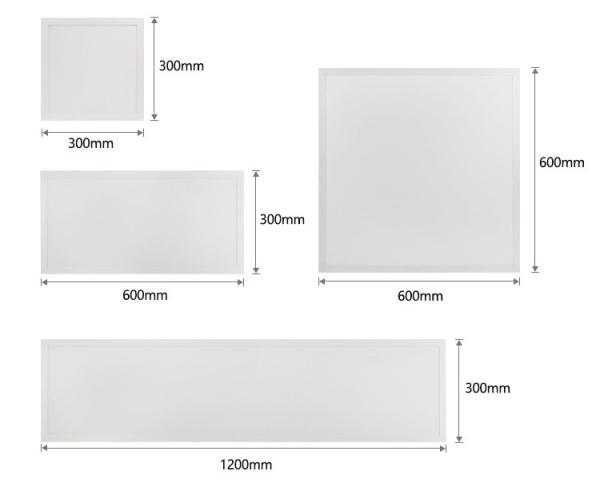 Emergency LED Panel Light with Remote Control Flicker-Free 160lm/w Aluminum Alloy CE RoHS and TUV Certified