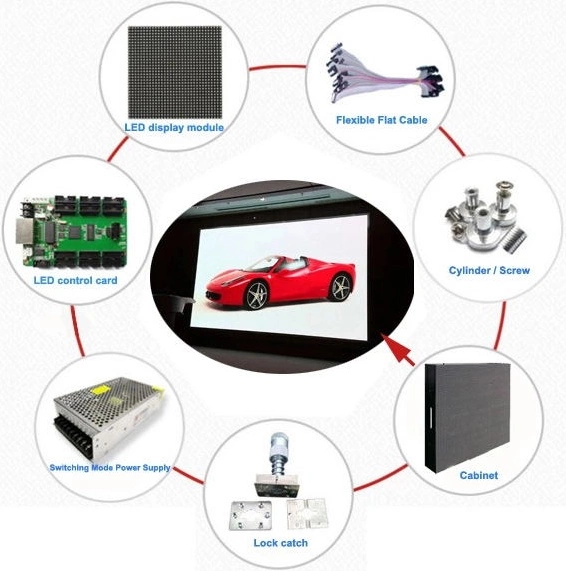 P4 Nova Star Прочный внутренний светодиодный щит, SMD Внутренний полноцветный светодиодный видеостень
