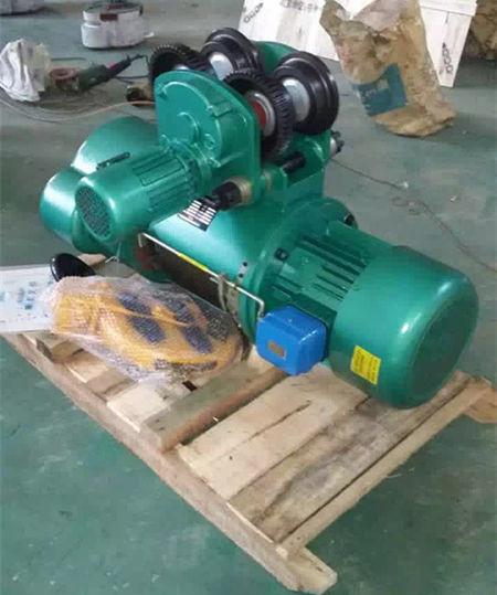 Trolley Type Electric Wire Rope Hoist , Motorized Chain Hoist For Warehouse