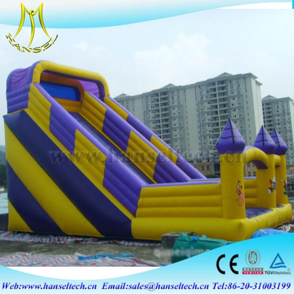 Hansel top selling china outdoor use inflatable bouncer slide soft play equipment