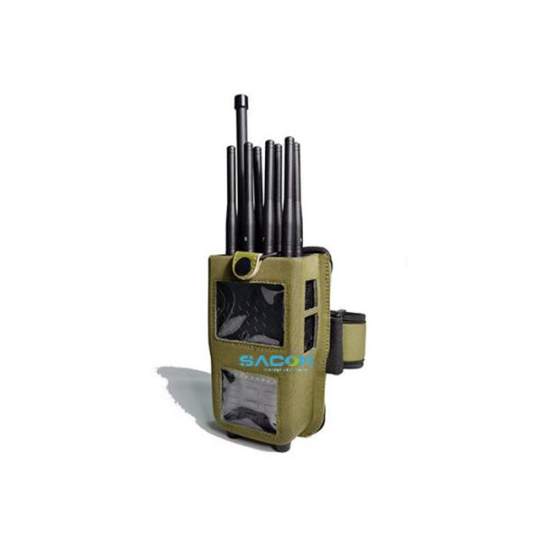 Handheld 5.8G High Power Cell Phone Signal Jammer with 8 Bands and 4700mAh
