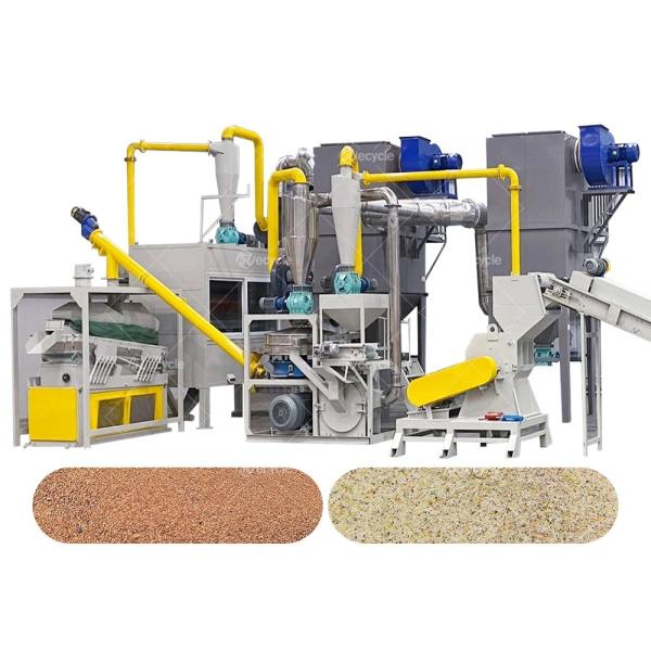 High Recovery Rate Metal Recycling Machine for PCB Motherboards E Waste Recycling Plant