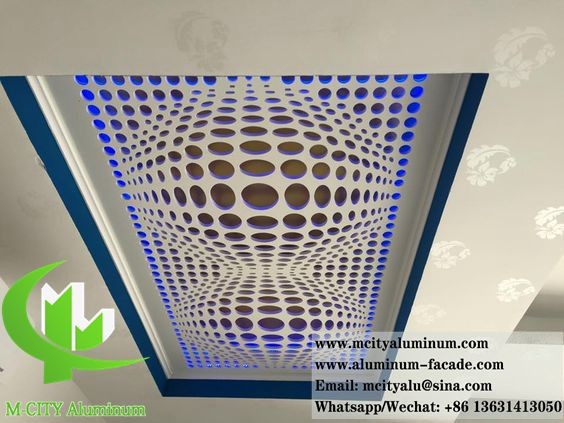 Customized Hyperbolic Double Curved Aluminum Cladding Panel with Powder Coated Finish