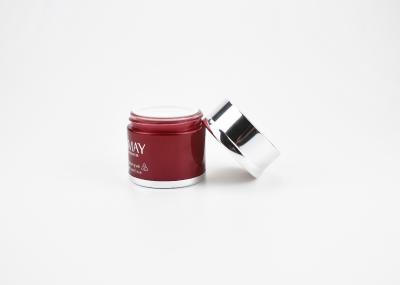 Recyclable 1.7OZ 50ml Empty Cylinder Heavy Bottom Thick Wall Glass Cosmetic Jar With Cap For Skincare Face Body Cream