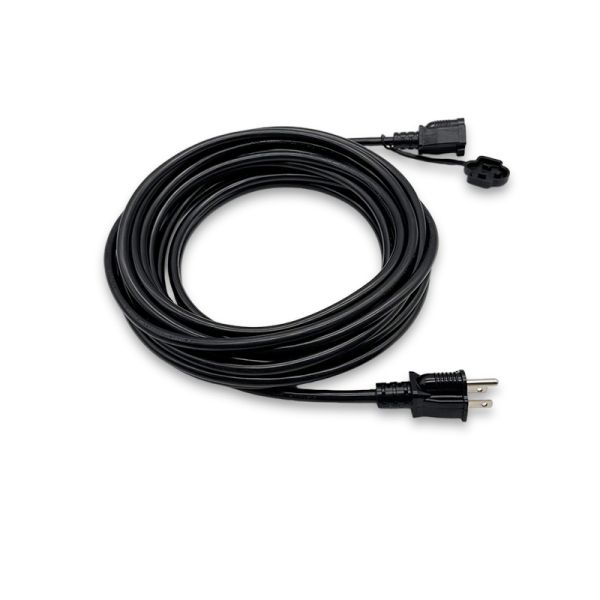 Heavy-Duty 12/3 Outdoor Extension Cord 3ft 49ft (15m) Multi-Socket 15A 125V SJTW Copper PVC US Standard for Industrial Equipment