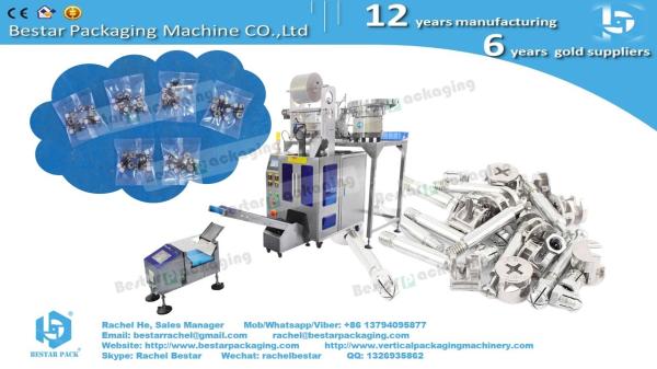 Screw nails counting packaging machine with warning light