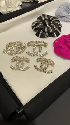Beautiful Diamond Silver Brooch High End Brooch Sophisticated