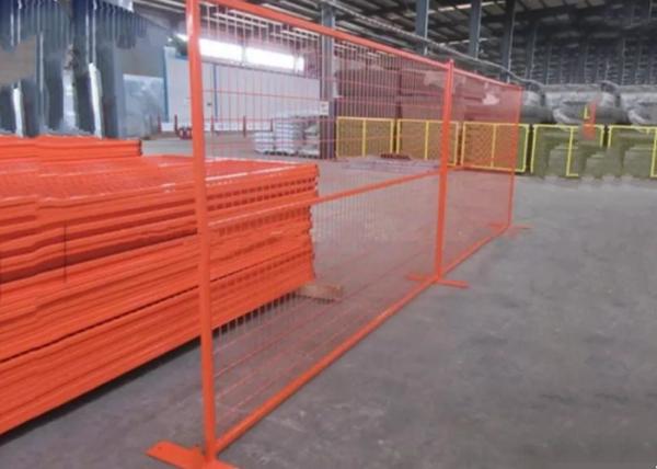 Galvanized Powder Coated Temporary Fence Panels 300mm Customized Color