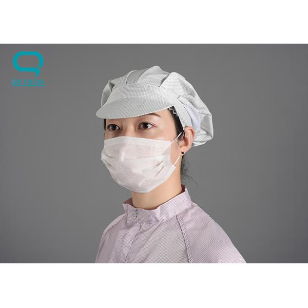 Bata estática anti de la tela conductora, ropa resistente estática con la capilla