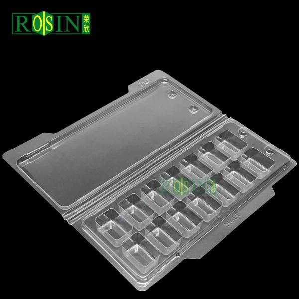 Disposable Medical Plastic Packaging PET Hinged Clamshell Packaging