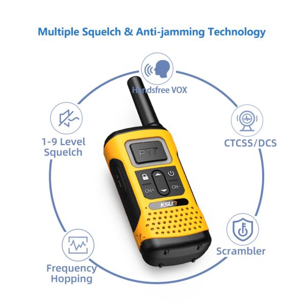 Handheld UHF KSUN GZ32 PMR FRS License Free Two Way Radio with Clone Decoding Function