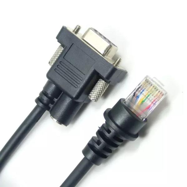 2m Straight RS232 Scanner Cable For Honeywell Metrologic Barcode Reader