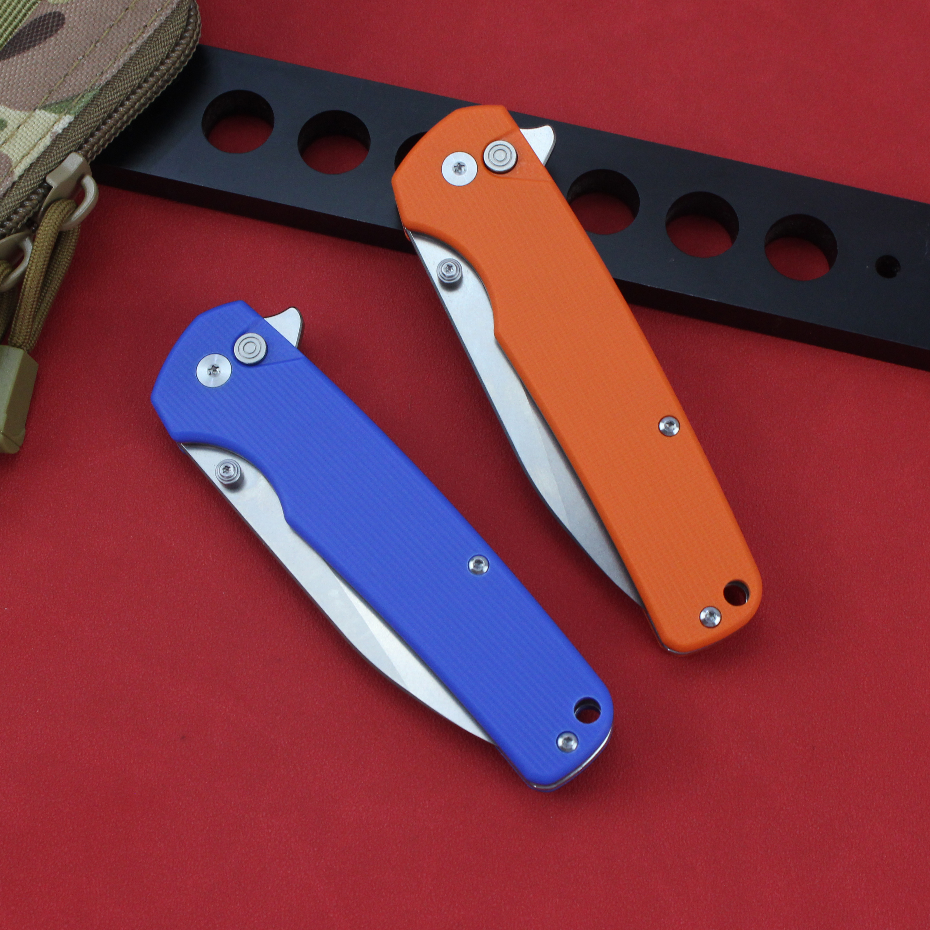 GT-T0036 Customizable Folding Knife  G10 Handle Surviving Knife Camping Portable Knife Tunafire