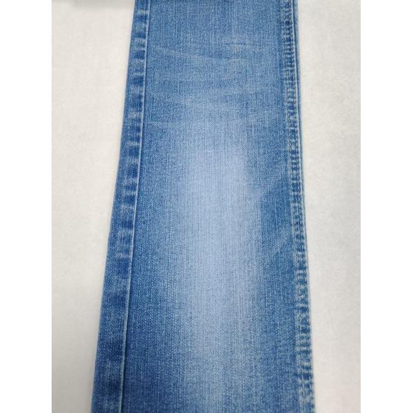 75% de coton verticale de fil de bambou étirable 9,1 oz tissu denim 10S pour les jeans pour femmes