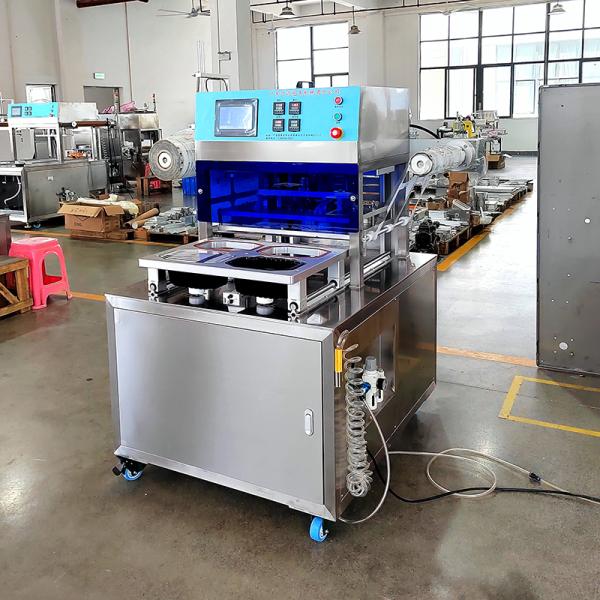 Vertical Expansion 304 Stainless Steel Pneumatic Tray Sealer for Fully Automatic Cup Sealing