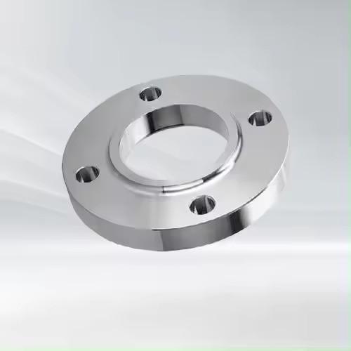 Tamanho personalizado Flange de aço inoxidável prateado com conexão padrão ISO e flange