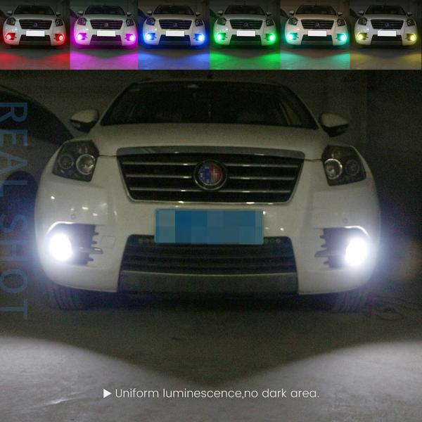 RGB Auto Colorful LED Halo Rings For Headlights , 95mm Angel Eyes LED Lights