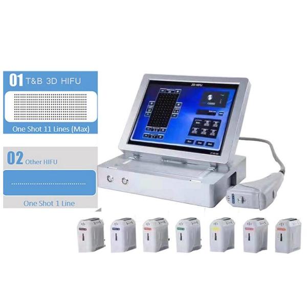 11 Lines 3D HIFU Facelift Machine With 15 Inch Touch Screen 3 / 5 Cartridges Optional