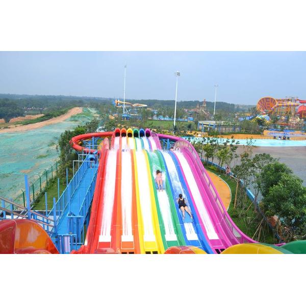 Fibra de vidrio de acero galvanizado Rainbow Slides para jóvenes y adultos