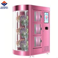 Vendeuse de fleurs de conception compacte et économe en espace avec réfrigérateur