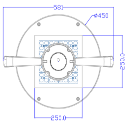 света потока 30В зоны освещения открытой площадки высоты установки 60мм - 100В