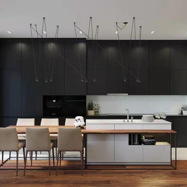 Ready To Assemble Kitchen Cabinet High End Contemporary Wood Veneer Cabinets