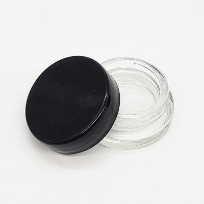 Black Cap 5ml Concentrate Jar Plastic Cap 7 Ml Glass Jar Cosmetics Glass Jar