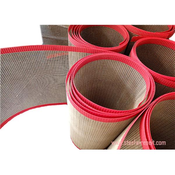 Non - Toxic PTFE Metal Mesh Conveyor Belt Good Tensile Strength Heat Resistant