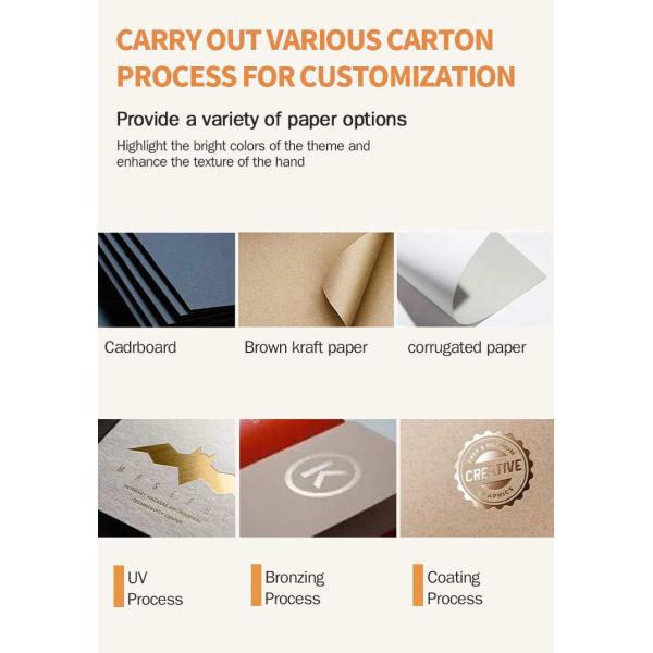 Creatrust Gift Filling Custom Packaging Folded Cooky Corrugated Spice Cosmetic Cake Kraft Paper Box