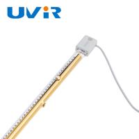 Tubo 230V 1200W da lâmpada do halogênio do infravermelho de quartzo do revestimento do ouro único