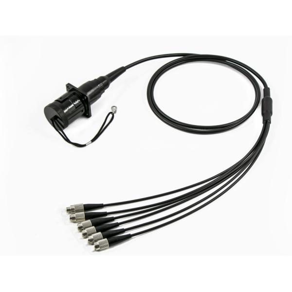 Пылезащитное военной надежности сборки кабеля оптического волокна ранга высокой изрезанное водоустойчивое