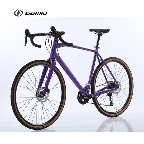 GOMID Custom Road Touring Bicycle Gravel Bike Roadbike with SHIMANO CS-HG500-10 Cassette and Alloy Gravel Drop Handlebar