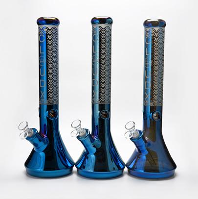 8 Inch Hookah Glass Smoking Pipe Tobacco Beaker Ice Catcher Set
