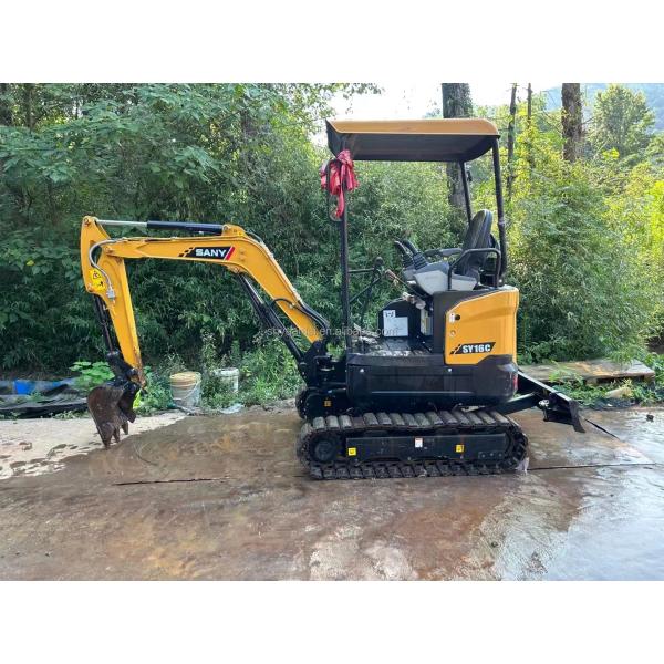 Excavadora SANY 16 usada con válvula hidráulica original y 0-2000 horas de trabajo