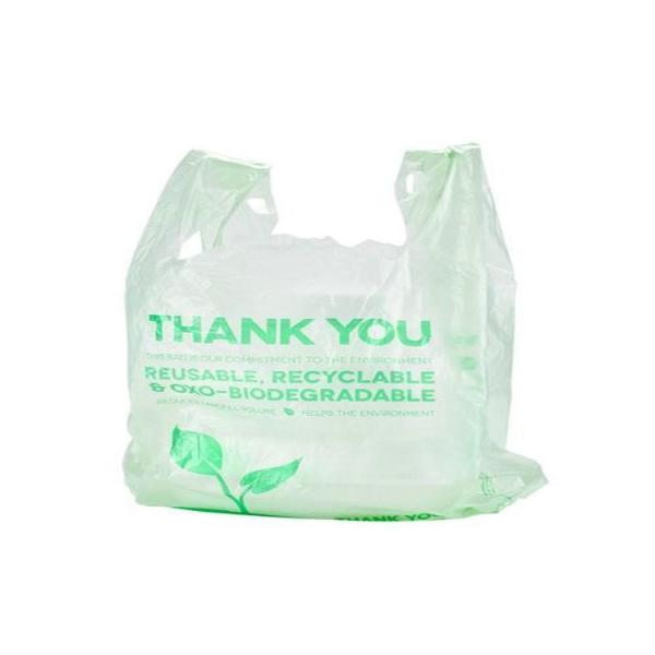 Reusable Biodegradable Plastic Packaging PBAT Eco Friendly Grocery Shopping Bag