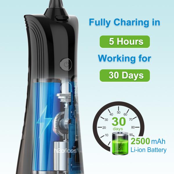Multi Nozzles High Pressure Water Flosser for Oral Irrigation and Teeth Cleaning