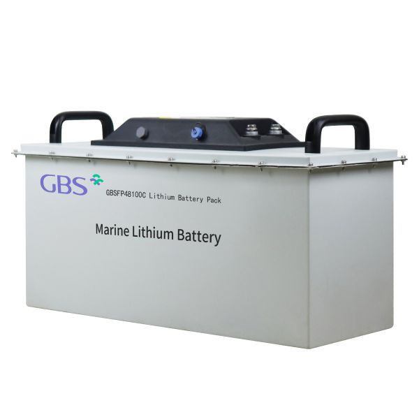 48V 100Ah BMS Equipped GBS Marine Trolling Motor Battery Pack LiFePO4 Liquid 3000 Cycles Electric Marine Boat Yacht 5KW Max Load