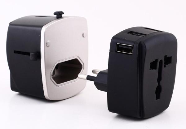 Phone Four Port Fast USB Wall Charger With Conversion Plugs