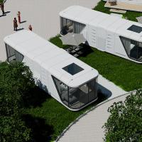 Luxe 2 3 chambre et salon moderne préfabriqué intelligent petite capsule spatiale mobile modulaire conteneur maison maison avec cuisine