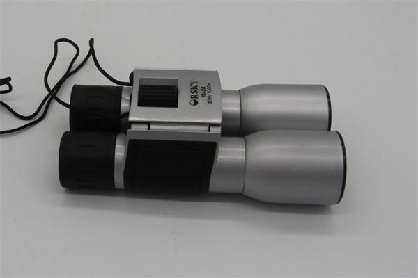 Ergonomic Design Travel High Magnification Binoculars 12x32 Sliver With Neck Strap
