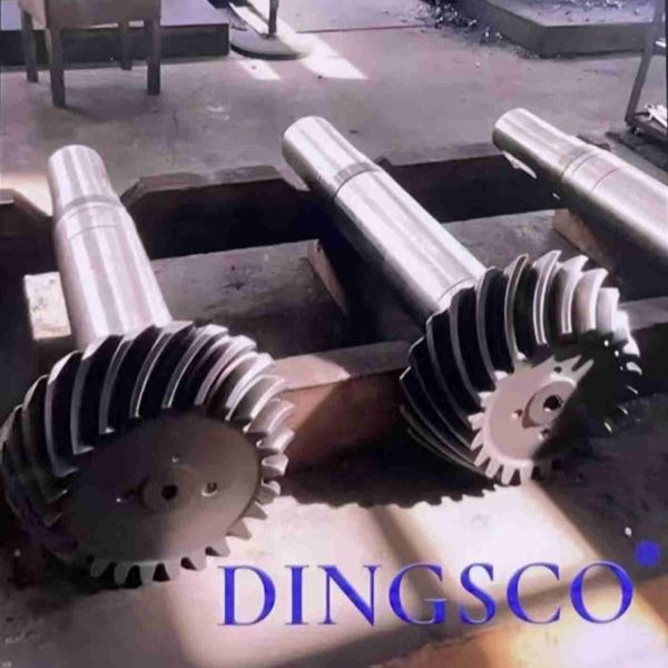Heavy-Duty Integral Spiral Bevel Gear Shaft For Industrial Reducers & High-Torque Transmission Systems